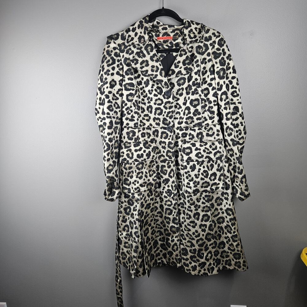 Alice + Olivia Charla Leopard Trench Size Large